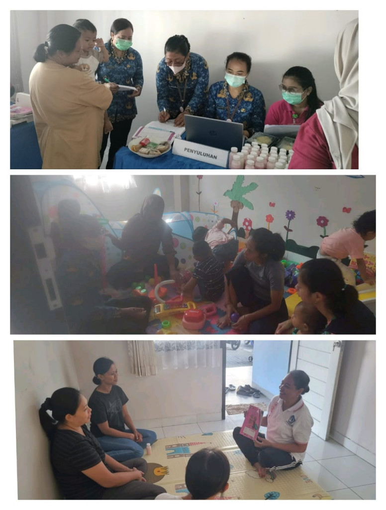 Kegiatan Posyandu Balita, Penyuluhan KB dan Kelas Ibu di  AURI Tanggal 17 April 2025.